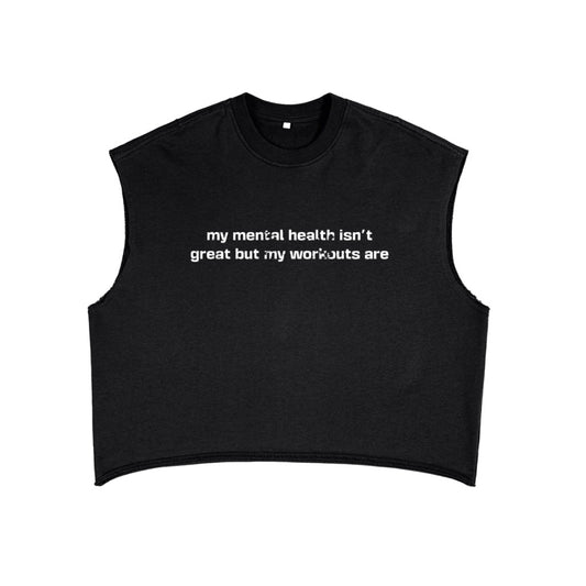 MENTAL HEALTH AWARENESS TANK TOP BLACK