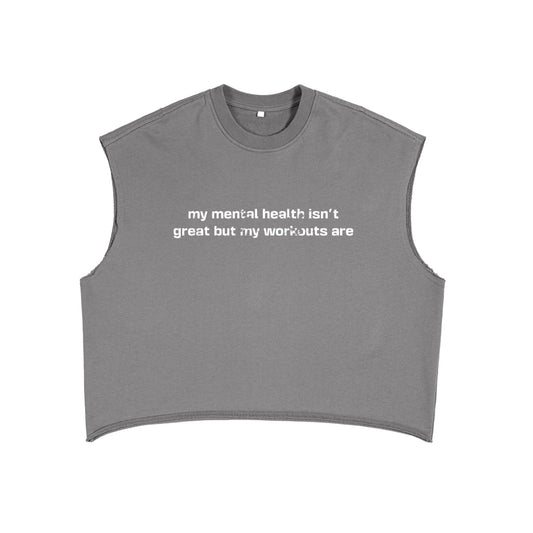 MENTAL HEALTH AWARENESS TANK TOP GREY